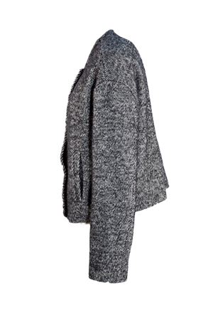 Cappotto corto in misto lana ed alpaca grigio MAURO GRIFONI | GT26105127009